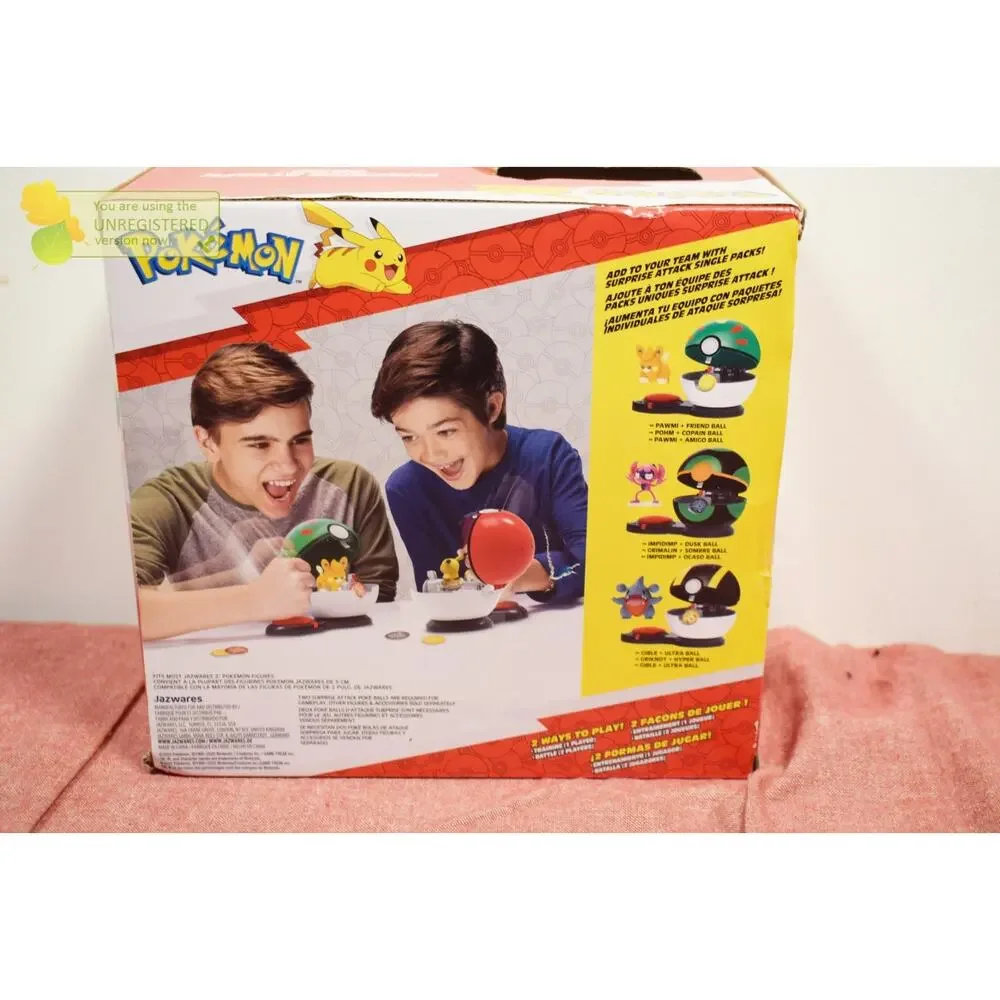 Pokemon Suprise Attack Game Pawmi + Friend Ball Green/White